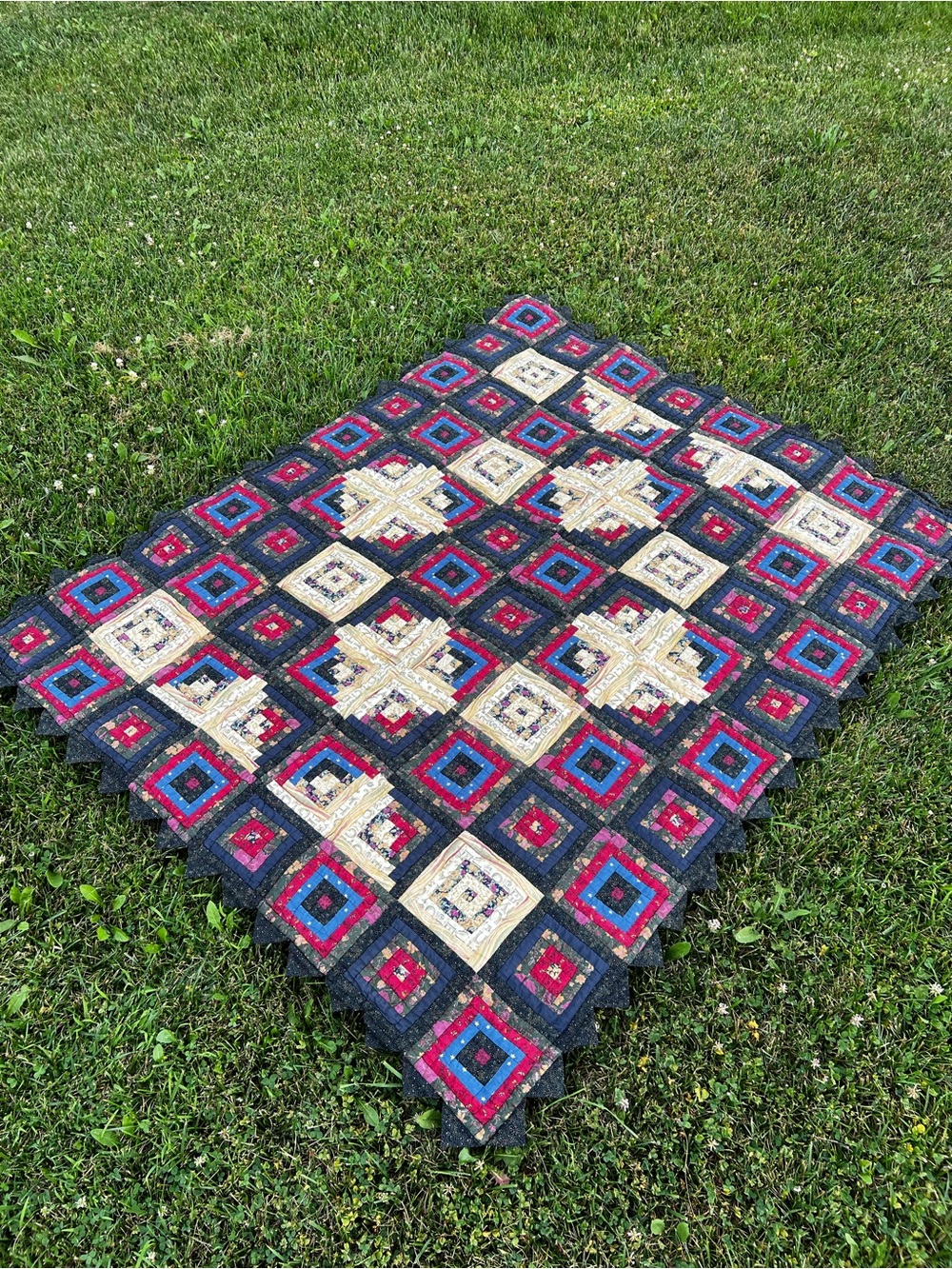 Vintage Quilt Handmade Cottagecore